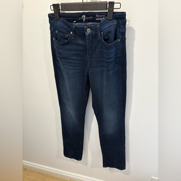 LIKE NEW- 7 for all mankind- KIMMIE STRAIGHT LEG JEANS - Picture 1 of 9